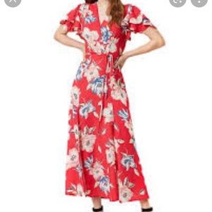 French Connection Crepe Floral-Print Maxi Dress Size 6